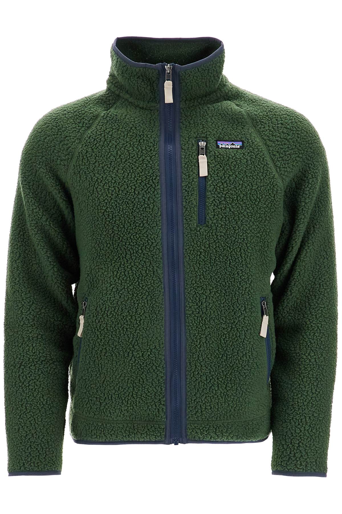 PATAGONIA sweatshirt with zipper and retro design