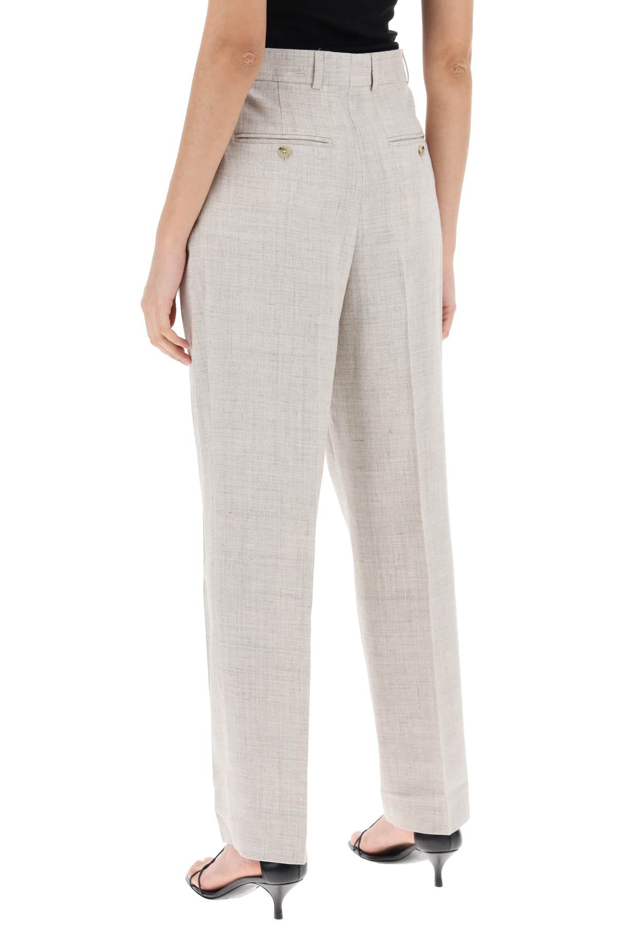 Toteme tailored trousers with double pleat