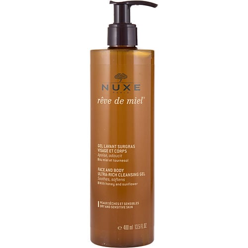Nuxenuxereve De Miel Face & Body Ultra-Rich Cleansing Gel (Dry & Sensitive Skin)  --400Ml/13.5Oz