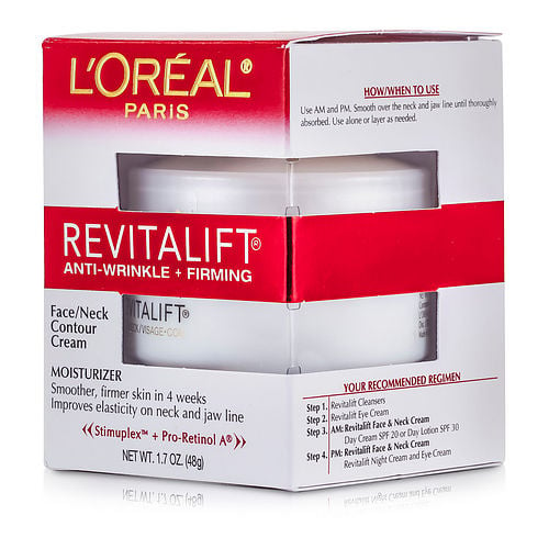L'Oreal L'Oreal Revitalift Anti-Wrinkle + Firming  Face/ Neck Contour Cream  --48G/1.7Oz