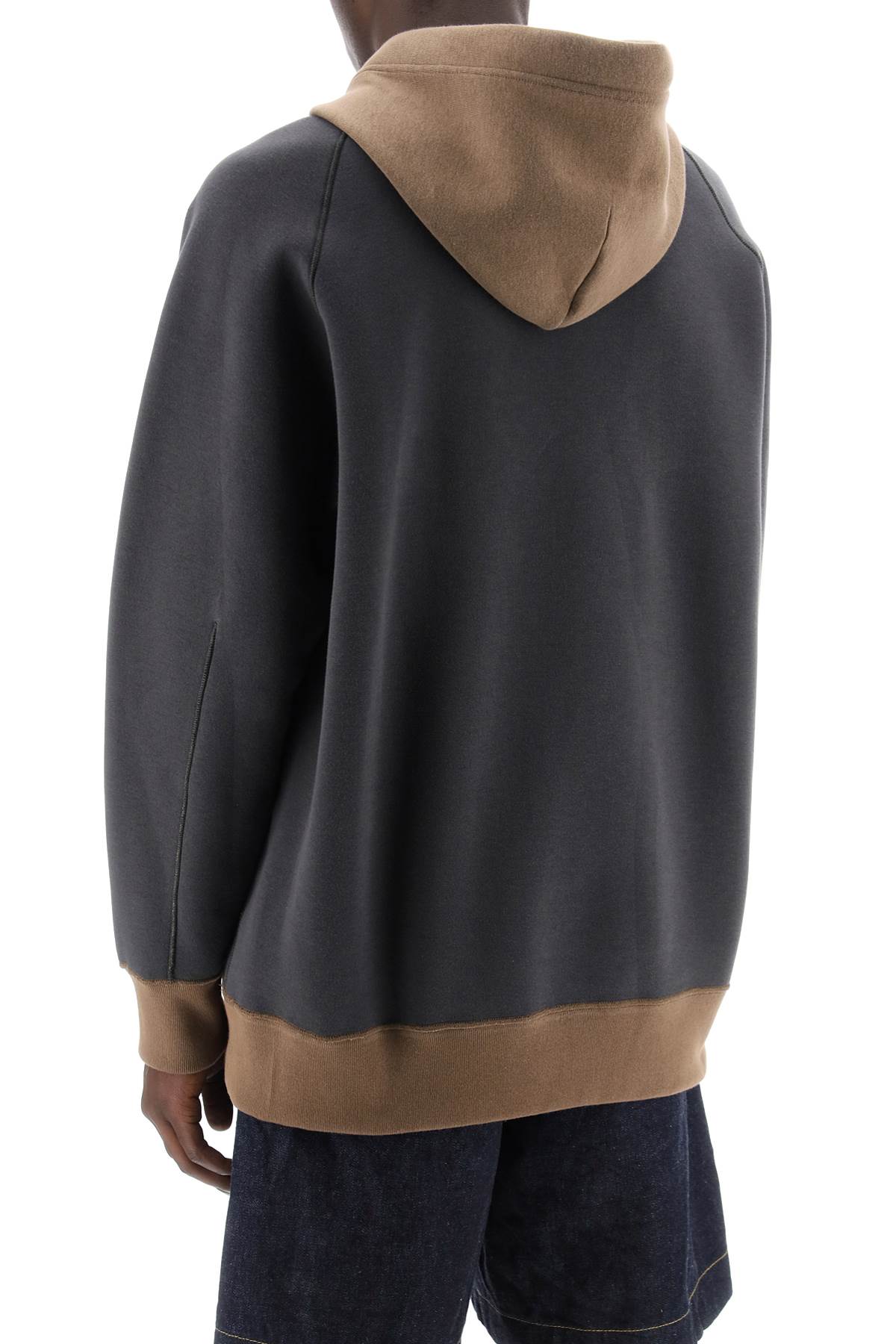 Sacai Sacai hooded sweatshirt with reverse