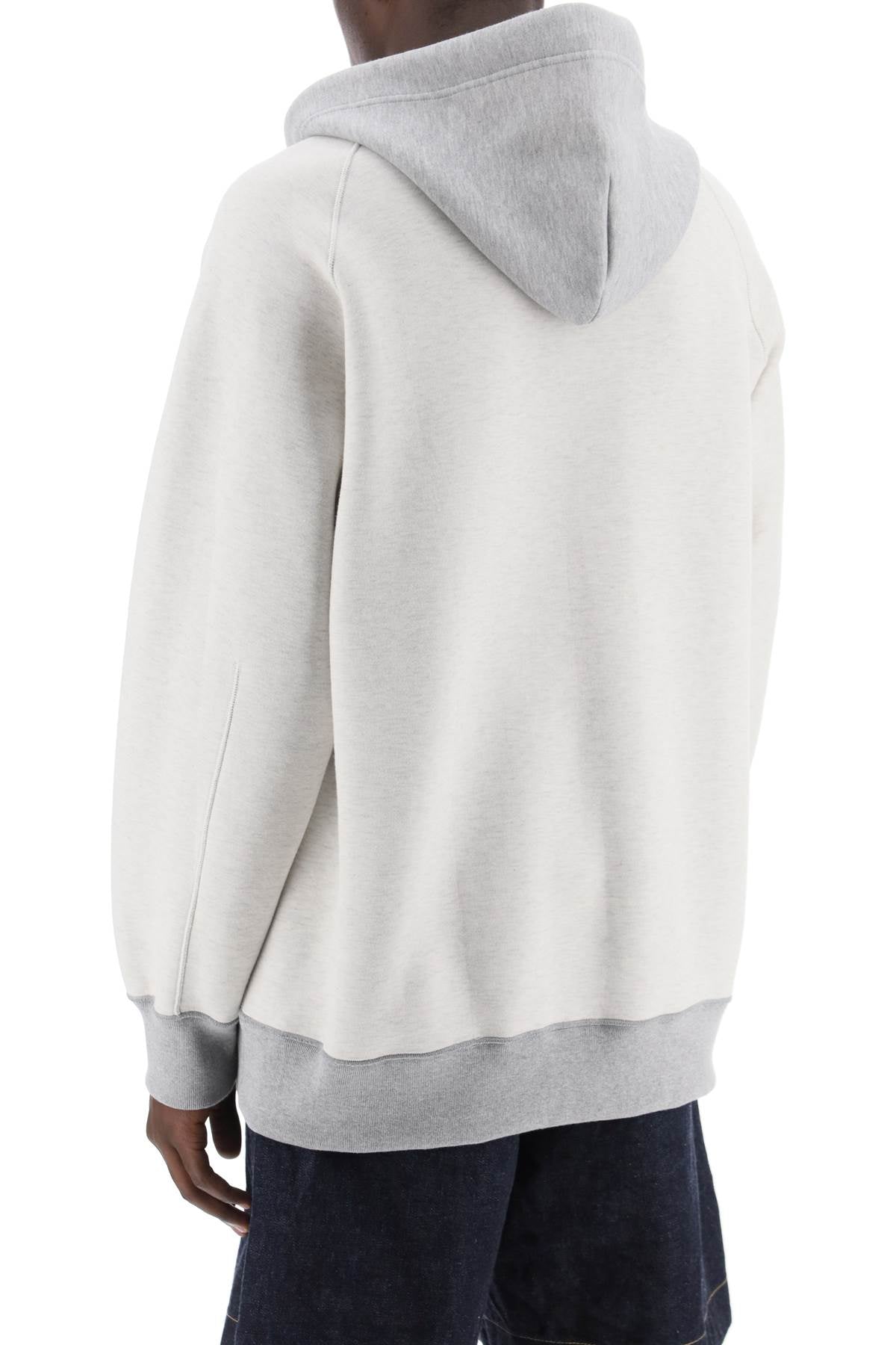 Sacai Sacai hooded sweatshirt with reverse