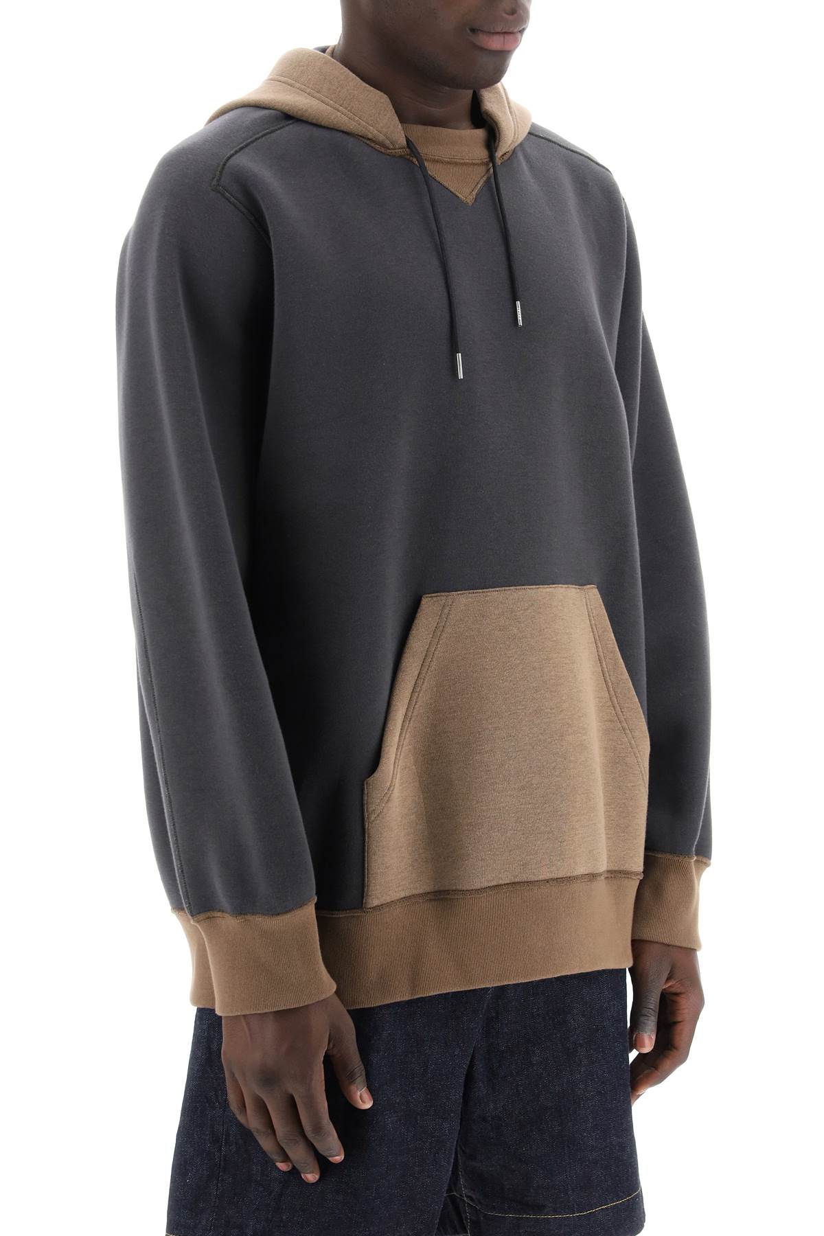 Sacai Sacai hooded sweatshirt with reverse