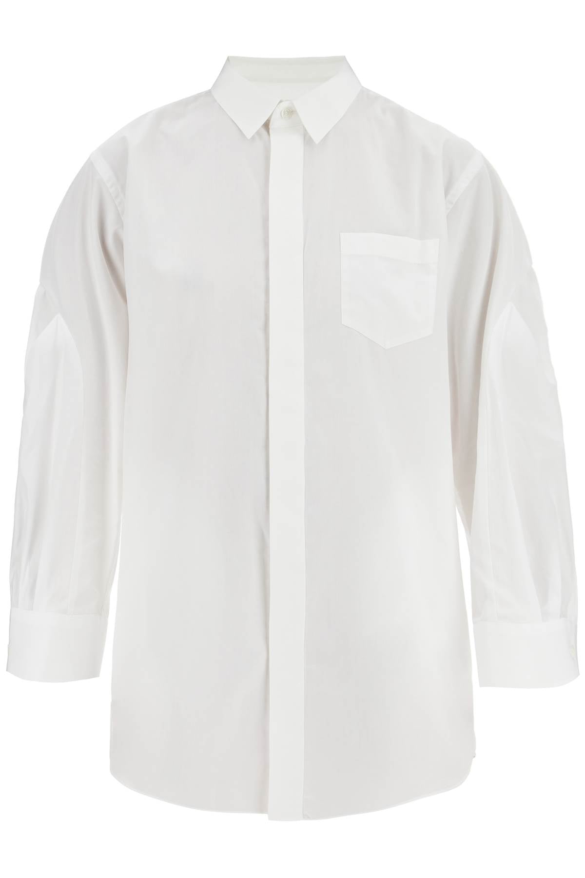 Sacai mini poplin blouse in chem