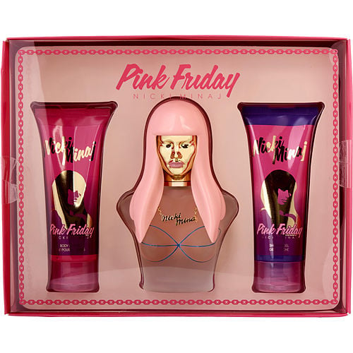 Nicki Minaj Nicki Minaj Pink Friday Eau De Parfum Spray 3.4 Oz & Body Lotion 3.4 Oz & Shower Gel 3.4 Oz
