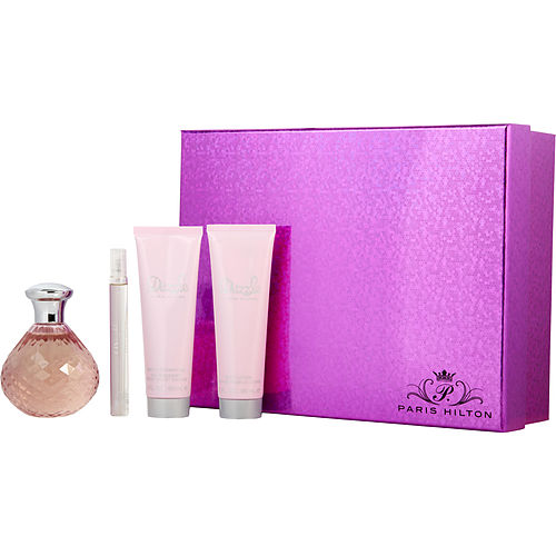 Paris Hiltonparis Hilton Dazzleeau De Parfum Spray 4.2 Oz & Body Lotion 3 Oz & Shower Gel 3 Oz & Eau De Parfum Spray 0.33 Oz