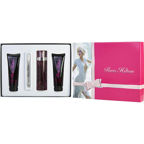 Paris Hilton Paris Hilton Eau De Parfum Spray 3.4 Oz & Body Lotion 3 Oz & Shower Gel 3 Oz & Eau De Parfum Spray 0.34 Oz Mini