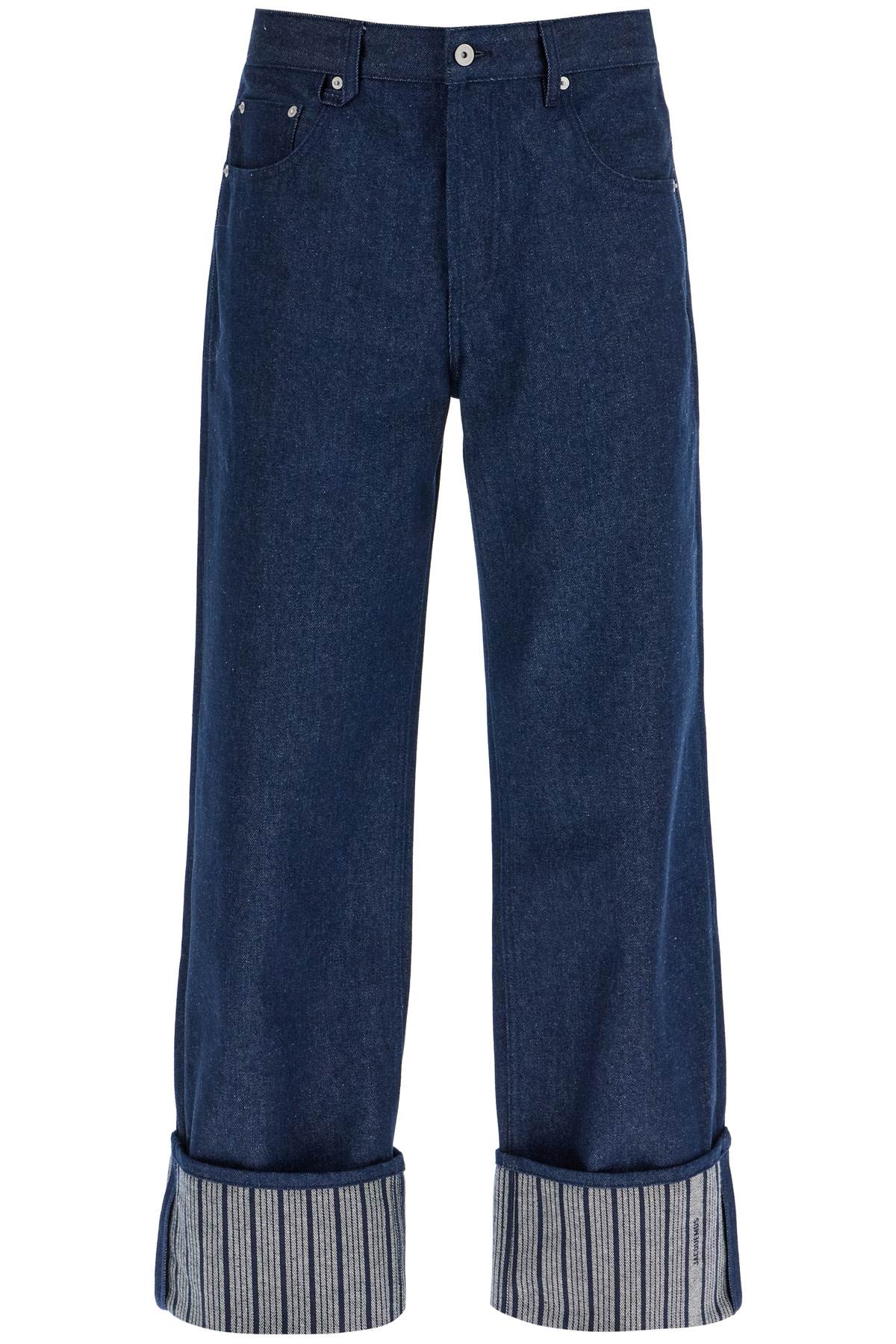 Jacquemus baggy with maxi cuff baggy jeans with