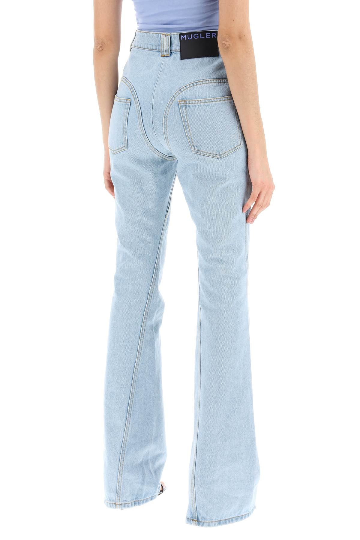 Mugler skinny flared jeans