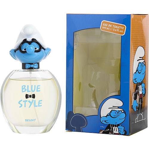 First American Brands Smurfs 3D Brainy Smurf Edt Spray 3.4 Oz (Blue Style)