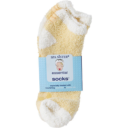 Spa Accessoriesspa Accessoriesessential Moist Socks With Jojoba & Lavender Oils (Yellow)