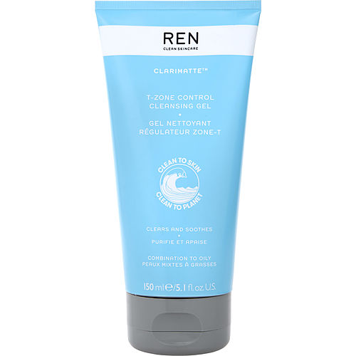 Ren Ren Clarimatte T-Zone Control Cleansing Gel (For Combination To Oily Skin)  --150Ml/5.1Oz