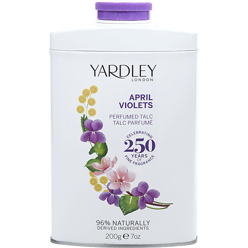 Yardleyyardley April Violets Tinperfumed Talc 7 Oz (New Packaging)