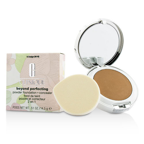 Cliniquecliniquebeyond Perfecting Powder Foundation + Corrector - # 15 Beige (M-N)  --14.5G/0.51Oz