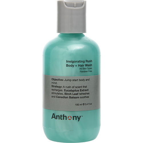 Anthony Anthony Invigorating Rush Hair + Body Wash --100Ml/3.4Oz