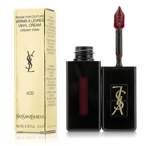 Yves Saint Laurentyves Saint Laurentrouge Pur Couture Vernis A Levres Vinyl Cream Creamy Stain - # 409 Burgundy Vibes  --5.5Ml/0.18Oz