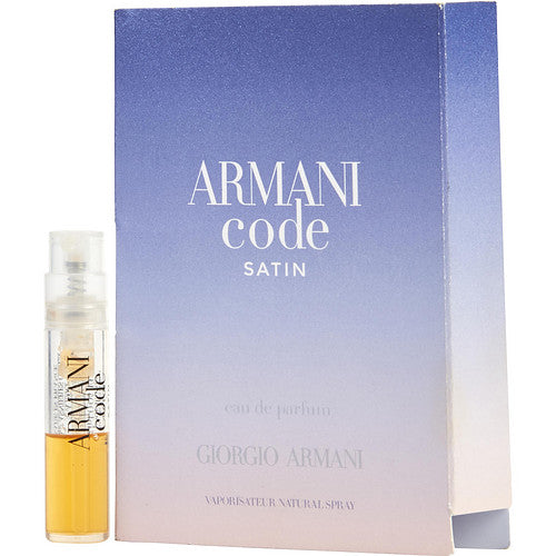 Giorgio Armani Armani Code Eau De Parfum Spray Vial On Card (Satin Edition Packaging)