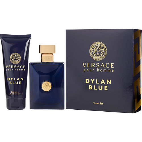 Gianni Versace Versace Dylan Blue Edt Spray 3.4 Oz & Shower Gel 3.4 Oz (Travel Offer)