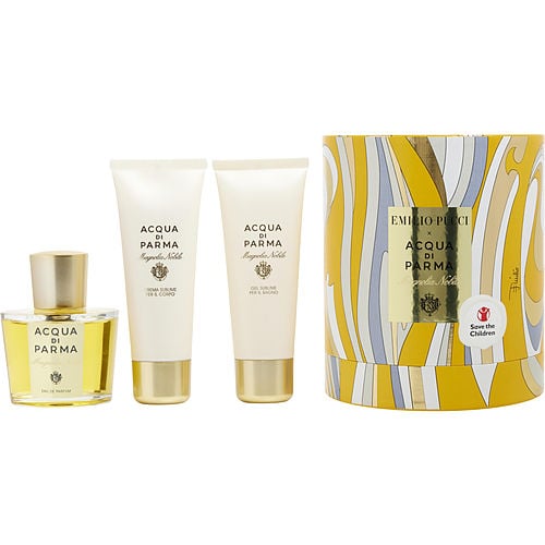 Acqua Di Parmaacqua Di Parma Magnolia Nobileeau De Parfum Spray 3.4 Oz & Body Cream 2.5 Oz & Bath And Shower Gel 2.5 Oz