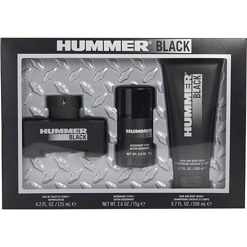 Hummerhummer Blackedt Spray 4.2 Oz & Hair And Body Wash 6.7 Oz & Deodorant Stick 2.6 Oz