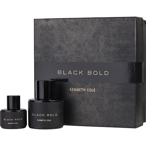 Kenneth Cole Kenneth Cole Black Bold Eau De Parfum Spray 3.4 Oz & Eau De Parfum Spray 1 Oz For Men