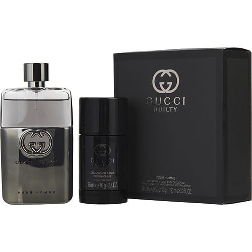 Guccigucci Guilty Pour Hommeedt Spray 3 Oz & Deodorant Stick 2.4 Oz (Travel Offer)