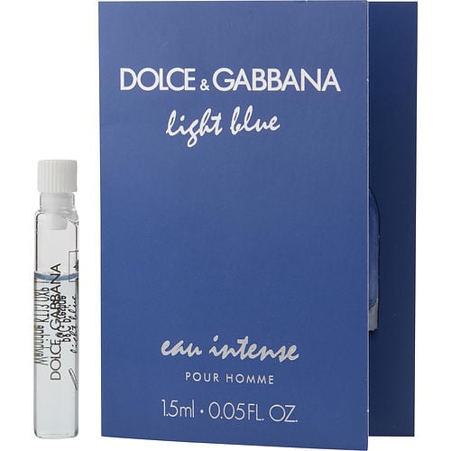 Dolce & Gabbana D & G Light Blue Eau Intense Eau De Parfum Vial On Card