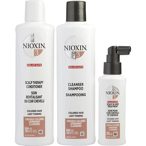Nioxin Nioxin Set-3 Piece Maintenance Kit System 3 With Cleanser 10.1 Oz & Scalp Therapy 10.1 Oz & Scalp Treatment 3.38 Oz (Packaging May Vary)