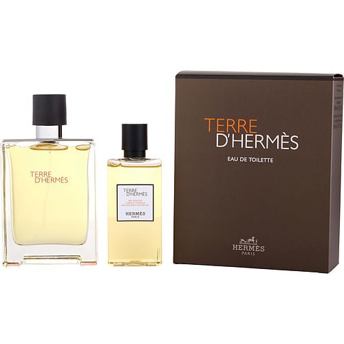 Hermes Terre D'Hermes Edt Spray 3.3 Oz & Hair And Body Shower Gel 2.7 Oz