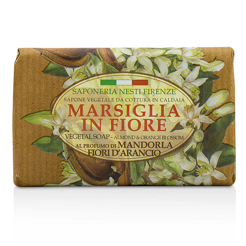 Nesti Dantenesti Dantemarsiglia In Fiore Vegetal Soap - Almond & Orange Bloosom  --125G/4.3Oz