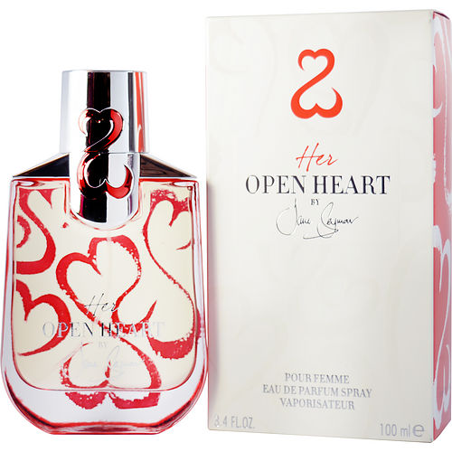 Jane Seymour Her Open Heart Eau De Parfum Spray 3.4 Oz & Jewelry Roll