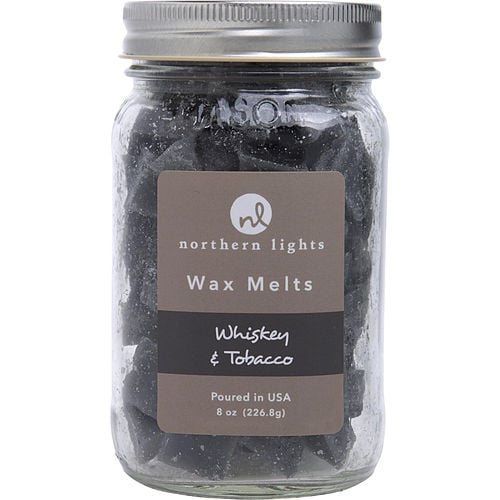 Northern Lights Whiskey & Tobacco Scented Simmering Fragrance Chips - 8 Oz Jar Containing 100 Melts