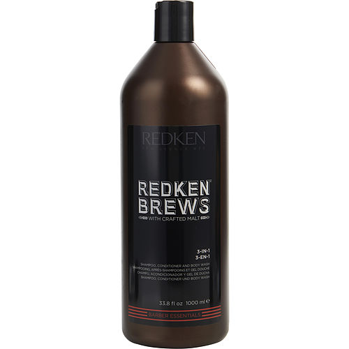 Redkenredkenredken Brews 3 In 1 (Shampoo, Conditioner & Body Wash) 33.8 Oz