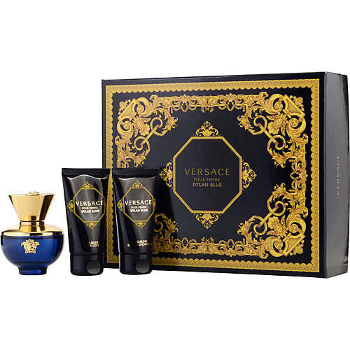 Gianni Versaceversace Dylan Blueeau De Parfum Spray 1.7 Oz & Body Lotion 1.7 Oz & Shower Gel 1.7 Oz