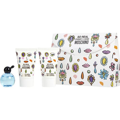 Moschinomoschino Cheap & Chic So Realedt 0.16 Oz Mini & Body Lotion 0.8 Oz & Shower Gel 0.8 Oz