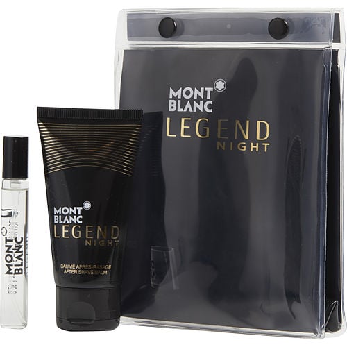 Mont Blanc Mont Blanc Legend Night Eau De Parfum Spray 0.25 Oz & Aftershave Balm 1.7 Oz
