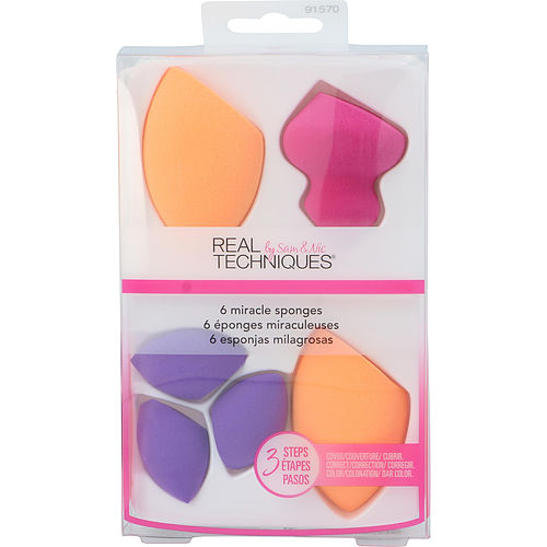 Real Techniquesreal Techniquesmiracle Sponges --6 Pcs