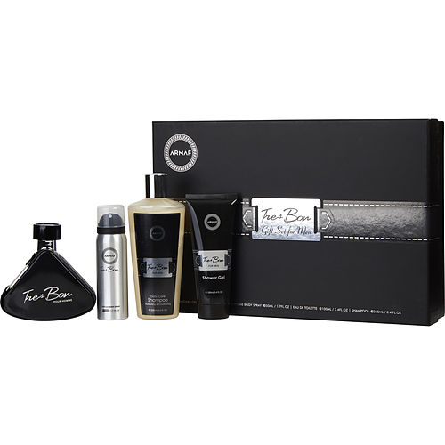 Armaf Armaf Tres Bon Edt Spray 3.4 Oz & Body Spray 1.7 Oz & Shampoo 8.4 Oz & Shower Gel 3.4 Oz