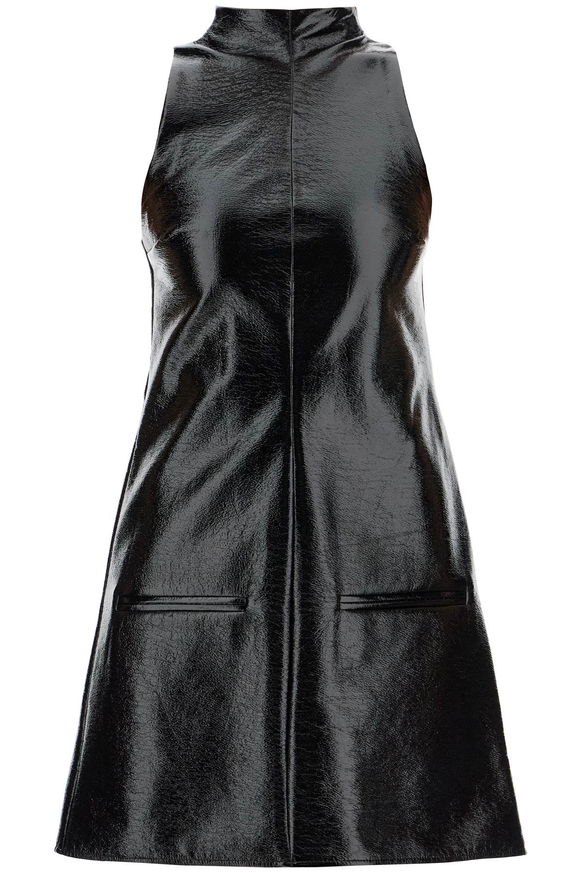 Courreges vinyl effect mini dress