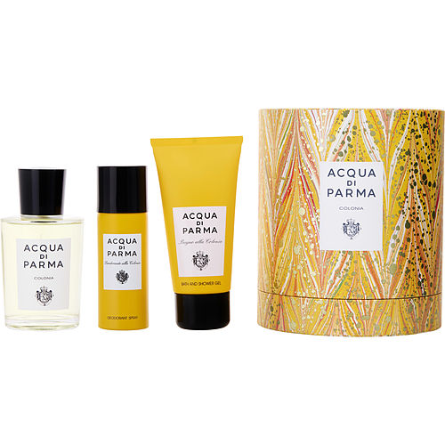 Acqua Di Parmaacqua Di Parma Coloniaeau De Cologne Spray 3.4 Oz & Deodorant Spray 1.7 Oz & Shower Gel 2.5 Oz