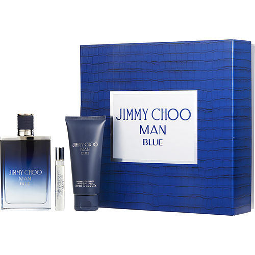 Jimmy Choojimmy Choo Blueedt Spray 3.3 Oz & Aftershave Balm 3.3 Oz & Edt Spray 0.25 Oz Mini