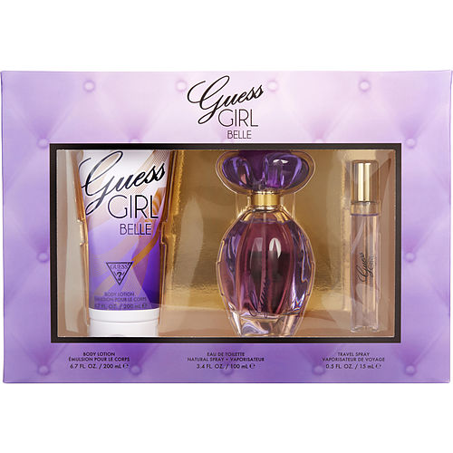 Guess Guess Girl Belle Edt Spray 3.4 Oz & Body Lotion 6.7 & Edt Spray 0.5 Oz