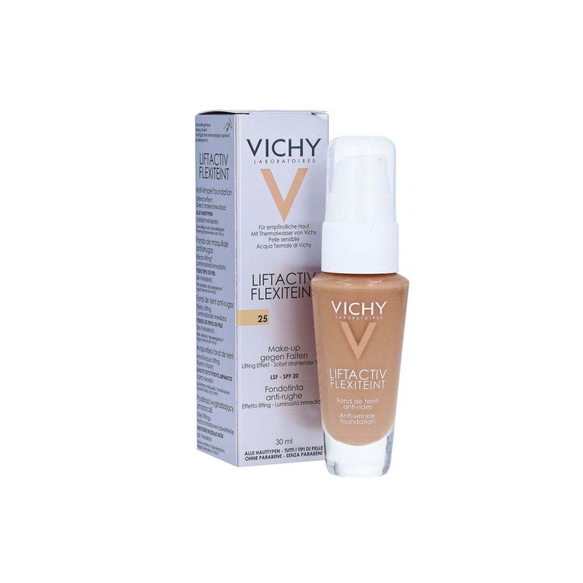 Fluid Foundation Make-up Liftactiv Flexiteint Vichy 2029072 Nude Spf 20 30 ml