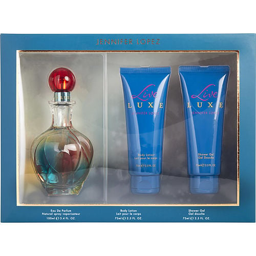 Jennifer Lopez Live Luxe Eau De Parfum Spray 3.4 Oz & Body Lotion 2.5 Oz & Shower Gel 2.5 Oz For Women