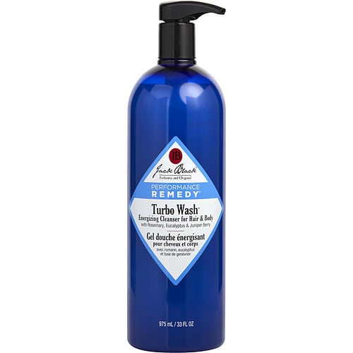 Jack Blackjack Blackturbo Wash Energizing Cleanser For Hair & Body--975Ml/33Oz
