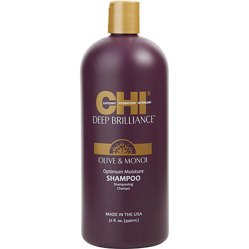 Chi Chi Deep Brilliance Olive & Monoi Optimum Moisture Shampoo 32 Oz For Unisex