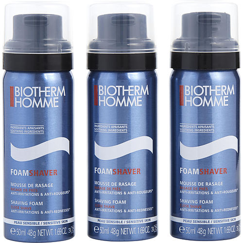 Biotherm Biotherm Sensitive Skin Shaving Foam - Sensitive Skin Travel Trio 1.7 Oz --3 Pcs