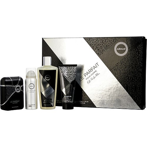 Armaf Armaf Le Parfait Edt Spray 3.4 Oz & Shower Gel 3.4 Oz & Perfume Body Spray 1.7 Oz & Shampoo 8.4 Oz For Men