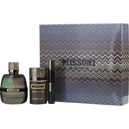 Missoni Missoni Eau De Parfum Spray 3.4 Oz & Deodorant Stick 2.5 Oz & Eau De Parfum Spray 0.34 Oz