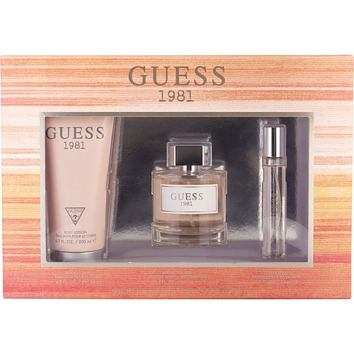 Guessguess 1981Edt Spray 3.4 Oz & Body Lotion 6.7 Oz & Edt Spray 0.5 Oz Mini